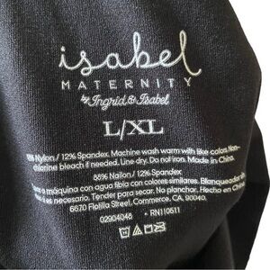 Isabel Maternity women’s black leggings footless tights size L/XL